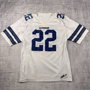 Dallas Cowboys Jersey Mens Large White #22 Ravens Sportswear Vtg 80s NFL